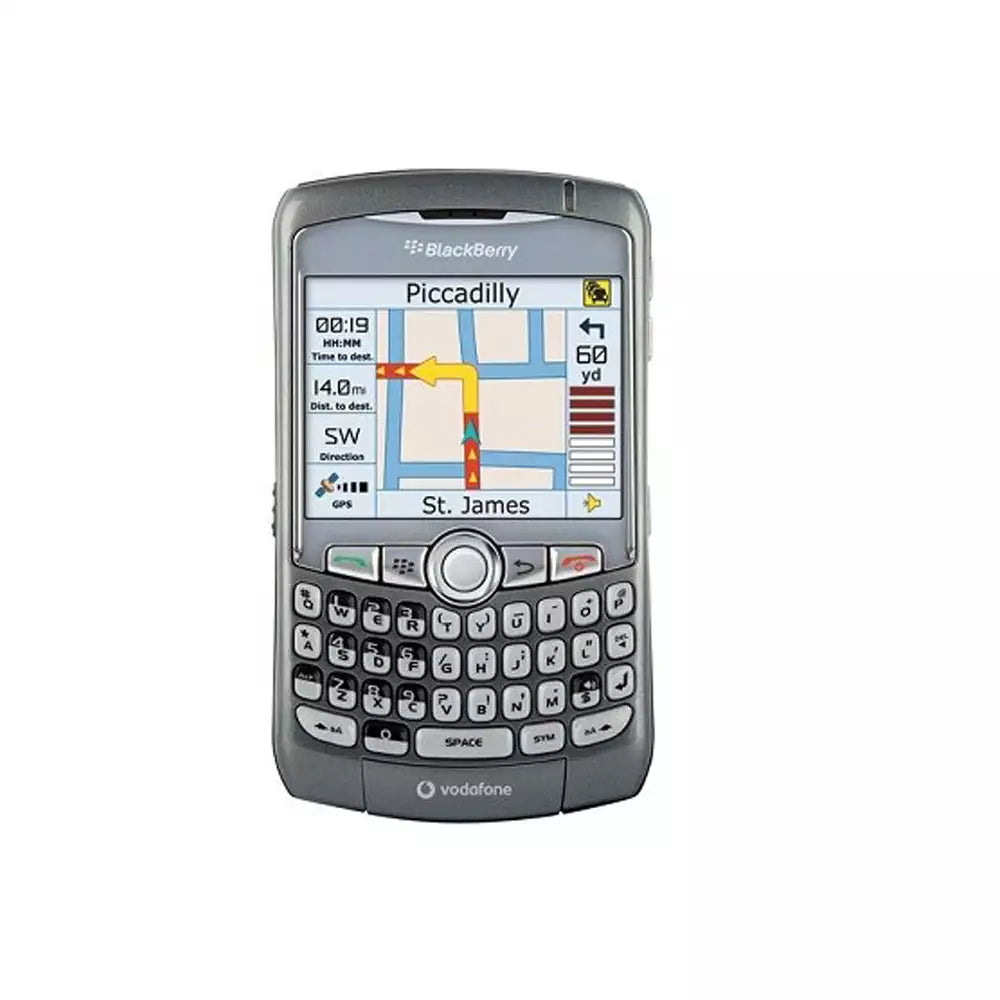 (Pre-Owned, Good) BlackBerry Curve 8310 With 2MP Camera/Flash, GPS (Silver) (60 Days Warranty)