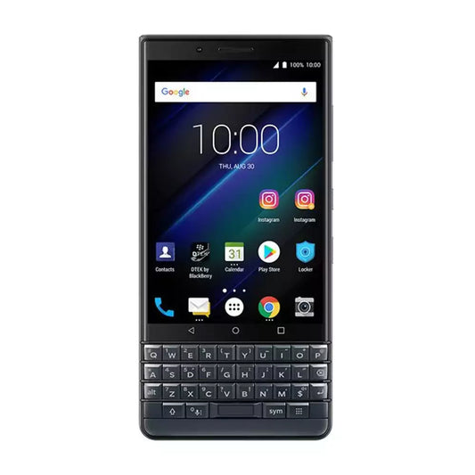 (Pre-Owned, Fair) BlackBerry Key 2 (64 GB Storage) (6 GB RAM) (Black and Brown) (Scratches and Minor Cosmetic Damage) (60 Days Warranty)