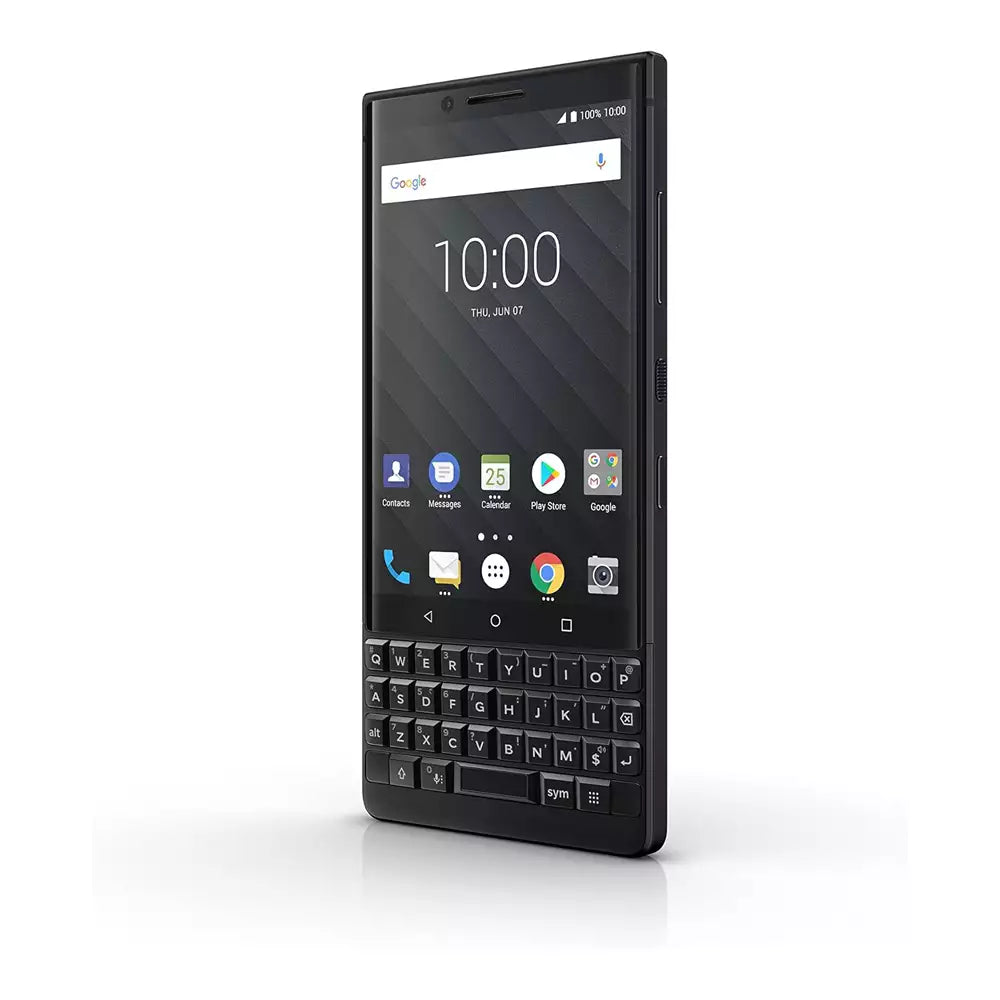 (Pre-Owned, Fair) BlackBerry Key 2 (64 GB Storage) (6 GB RAM) (Black and Brown) (Scratches and Minor Cosmetic Damage) (60 Days Warranty)