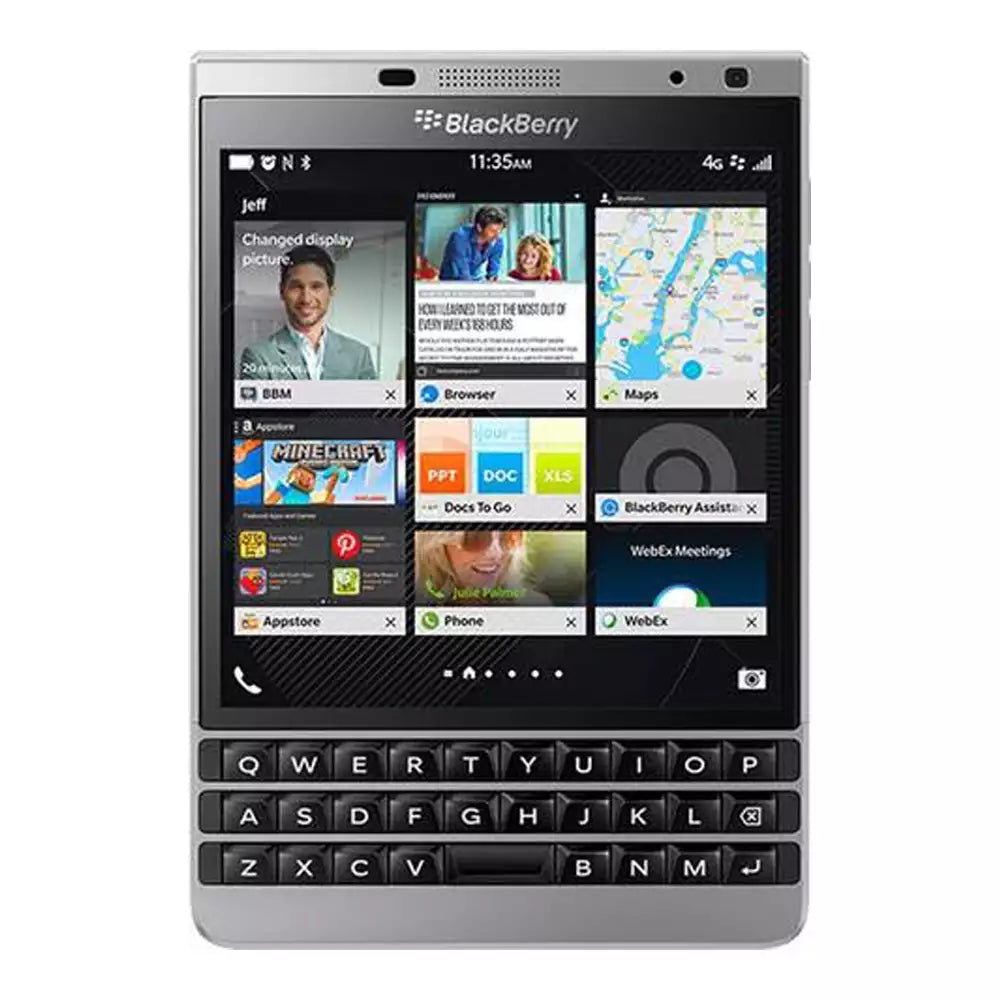 (Pre-Owned, Good) BlackBerry Passport Silver Edition (3GB, 32GB) (Silver and Black) (90 Days Warranty)
