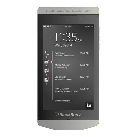 (Open Box) BlackBerry Porsche Design P’9982 Premium Smartphone (2GB, 64GB) (Silver) (6 Months Warranty) (With Retail Box)