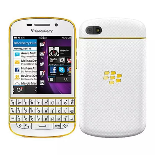 (Pre-Owned, Excellent) Blackberry Q10 Smartphone, 16GB (Gold) (90 Days Warranty)