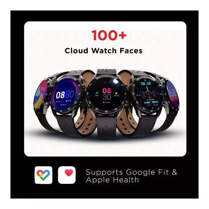 (Pre-Owned, Very Good) BOAT Primia Smart Watch with Bluetooth Calling, AMOLED Display, AI Voice Assistant, HR, SpO2, Stress & Sleep Monitoring, Activity Tracker & Multiple Sports Modes (Black) (60 Days Warranty)