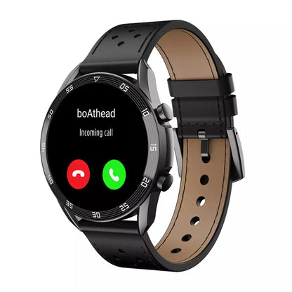 (Pre-Owned, Very Good) BOAT Primia Smart Watch with Bluetooth Calling, AMOLED Display, AI Voice Assistant, HR, SpO2, Stress & Sleep Monitoring, Activity Tracker & Multiple Sports Modes (Black) (60 Days Warranty)