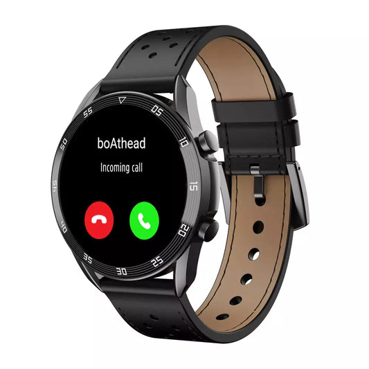 (Pre-Owned, Very Good) BOAT Primia Smart Watch with Bluetooth Calling, AMOLED Display, AI Voice Assistant, HR, SpO2, Stress & Sleep Monitoring, Activity Tracker & Multiple Sports Modes (Black) (60 Days Warranty)