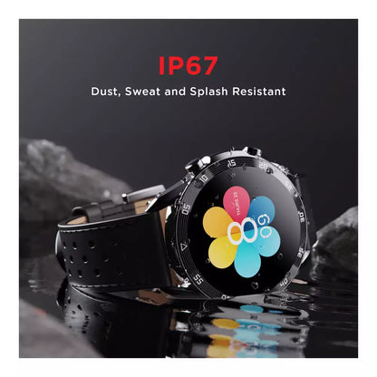 (Pre-Owned, Very Good) BOAT Primia Smart Watch with Bluetooth Calling, AMOLED Display, AI Voice Assistant, HR, SpO2, Stress & Sleep Monitoring, Activity Tracker & Multiple Sports Modes (Black) (60 Days Warranty)