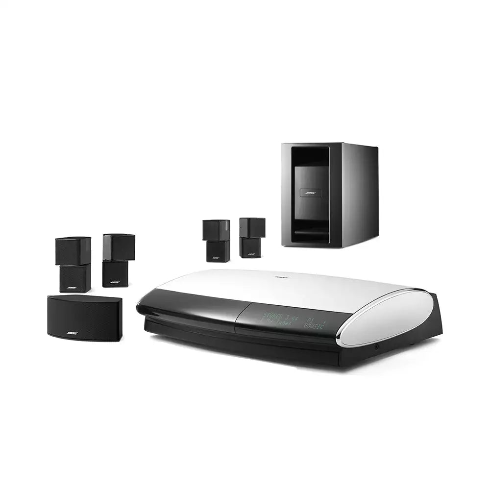 (Pre-Owned) Bose Lifestyle® 48 Series IV DVD Home Entertainment System, 5.1 Home Theatre System (Black) + 5.0 AUX Bluetooth Adapter (90 Days Warranty)