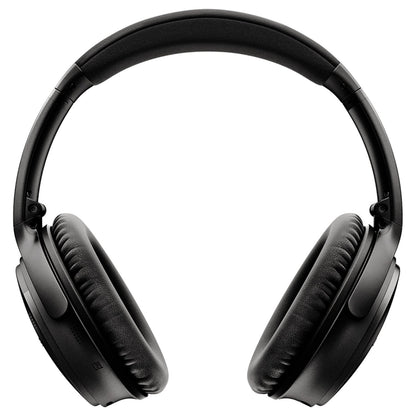 (Pre-Owned, Fair) Bose QuietComfort 35 (QC 35) Wireless Bluetooth Headphones With ANC (Active Noise Cancellation) (Silver, Black) (With New Headband and Ear Cushion)