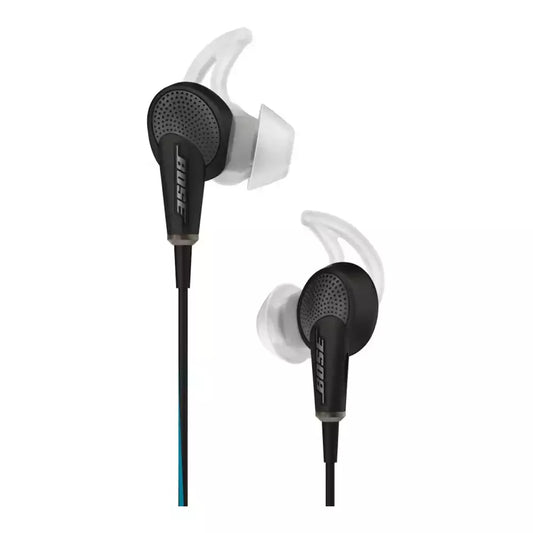 (Open Box Condition) Bose QuietComfort 20 (QC 20) for Apple iPhone/iPod/iPad Devices In-Ear Wired Headset With Active Noise cancellation (White, Black) (60 Days Warranty)