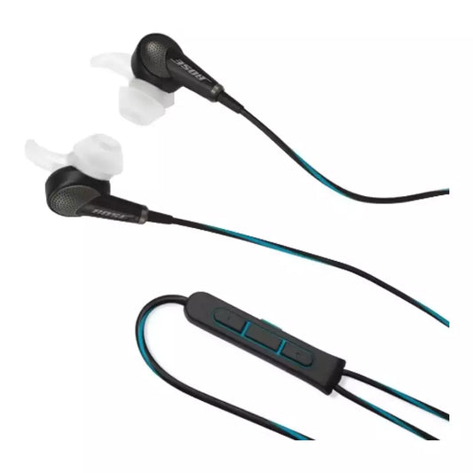 (Open Box Condition) Bose QuietComfort 20 (QC 20) for Apple iPhone/iPod/iPad Devices In-Ear Wired Headset With Active Noise cancellation (White, Black) (60 Days Warranty)