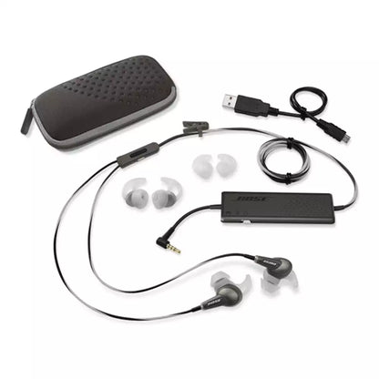 (Open Box Condition) Bose QuietComfort 20 (QC 20) for iPods, Walkmans, BlackBerry, Samsung In-Ear Wired Headset With Active Noise cancellation (Gray) (120 Days Warranty)