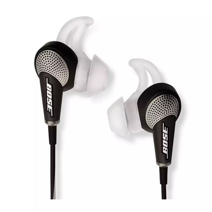 (Open Box Condition) Bose QuietComfort 20 (QC 20) for iPods, Walkmans, BlackBerry, Samsung In-Ear Wired Headset With Active Noise cancellation (Gray) (120 Days Warranty)