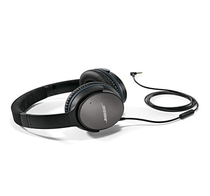 (Pre-Owned, Very Good) Bose QuietComfort 25 (QC 25) Acoustic Noise Cancelling Headphones for iOS, Android and Devices with 3.5mm Audio Jack (Black) (60 Days Warranty)