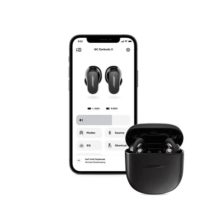 (Open Box) Bose QuietComfort Earbuds 2 / II (QC Buds 2), Wireless, Bluetooth, World’s Best Noise Cancelling in-Ear Headphones with Personalised Noise Cancellation & Sound (Black)