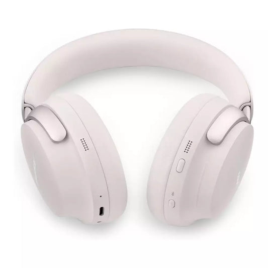 (Open Box) Bose New QuietComfort Ultra Wireless Noise Cancelling Headphones with Spatial Audio, Over-The-Ear Headphones with Mic, Up to 24 Hours of Battery Life, (White Smoke) (6 Months Warranty)