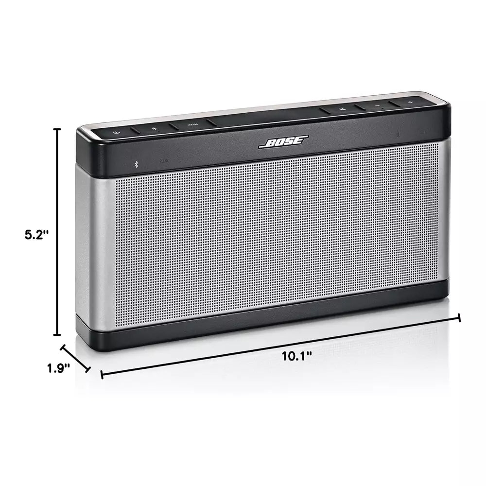 (Pre-Owned, Good) Bose Soundlink III/3 Wireless Bluetooth Portable Speaker (Silver) (120 Days Warranty)