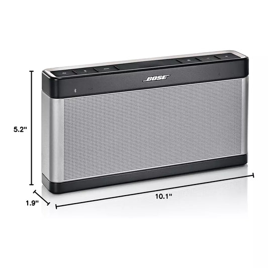 (Pre-Owned, Good) Bose Soundlink III/3 Wireless Bluetooth Portable Speaker (Silver) (120 Days Warranty)