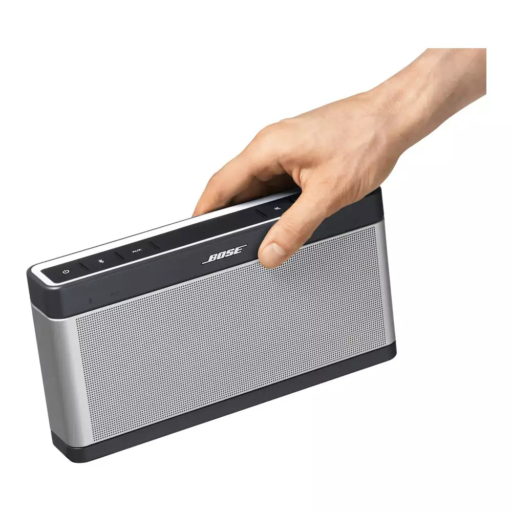 (Pre-Owned, Good) Bose Soundlink III/3 Wireless Bluetooth Portable Speaker (Silver) (120 Days Warranty)