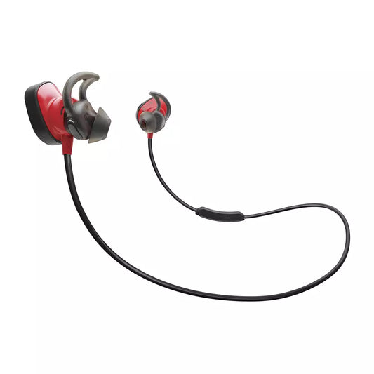 (Pre-Owned, Medium Size Tips Only) Bose Soundsport Pluse Wireless Bluetooth Earphones (Black and Red) (60 Days Warranty)