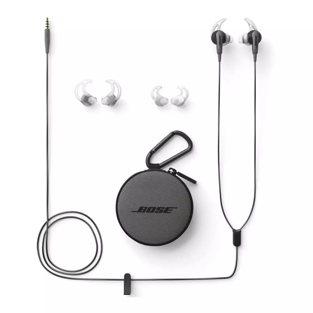 (Open Box Condition) Bose SoundSport Wired In-Ear Earphones With 3.5mm Jack For iPods, Walkmans, MP3 Players and Devices With 3.5mm Jack (Gray) (6 Months Warranty)