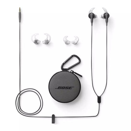 (Open Box Condition) Bose SoundSport Wired In-Ear Earphones With 3.5mm Jack For iPods, Walkmans, MP3 Players and Devices With 3.5mm Jack (Gray) (6 Months Warranty)
