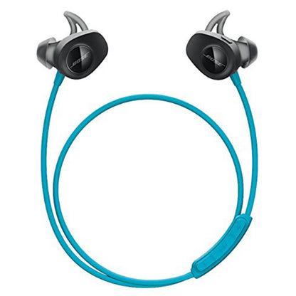 (Pre-Owned, Good) Bose SoundSport Wireless Earbuds, (Sweatproof Bluetooth Headphones for Running and Sports) (Blue, Black) (45 Days Warranty)
