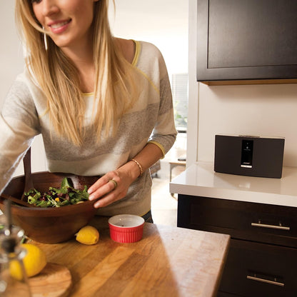 (Pre-Owned, Very Good) Bose SoundTouch 20 Series II Wireless Music System With Airplay and AUX 5.0 Bluetooth Adapter (Black & White) (90 Days Warranty)