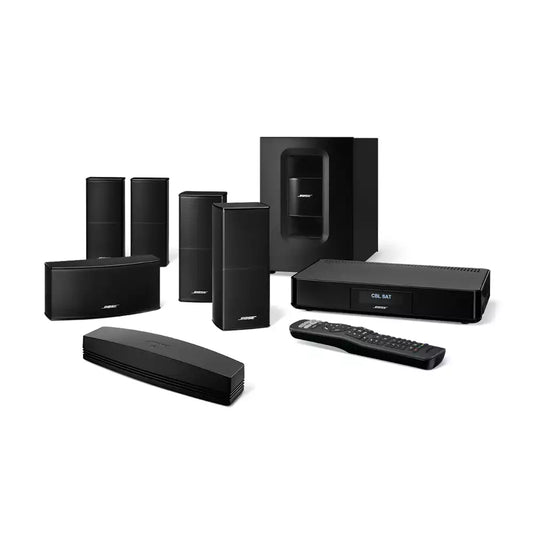 (Pre-Owned, Very Good) Bose SoundTouch 520 5.1 Home Theatre Systme With HDMI ARC and Bluetooth (Black) (90 Days Warranty) + Bose Wall Mounts (5 Units)