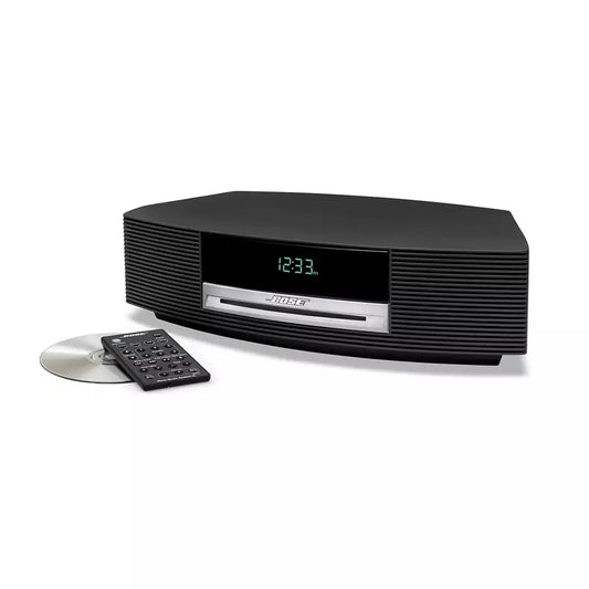 (Pre-Owned, Excellent) Bose Wave Music System With FM Radio (With High Quality Bluetooth 5.0 Adapter) (Gray) (90 Days Warranty) (Disc Not Functional)