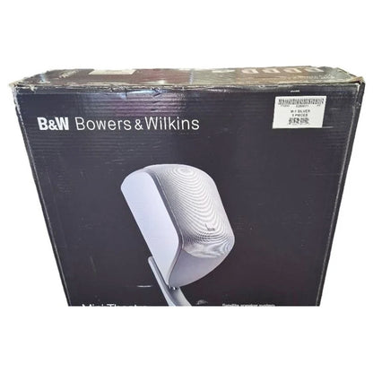(Pre-Owned, Very Good) Bowers & Wilkins Mini Theatre M-1 1st Generation Passive Bookshelf/Satellite Speakers (Pair) (Full Metal Build) (Silver) (6 Months Warranty)