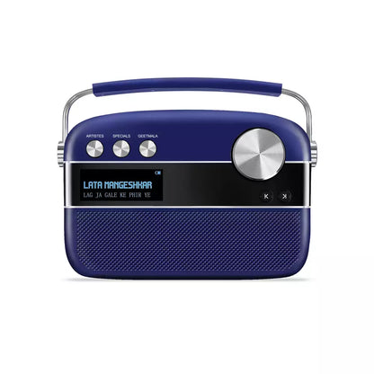 (Open Box) Saregama Carvaan with 5000 Preloaded Hindi Songs, FM/BT/AUX (Blue) (3 Months Warranty)