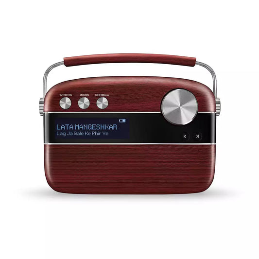 (Open Box) Saregama Carvaan with 5000 Preloaded Hindi Songs, FM/BT/AUX (Red) (3 Months Warranty)