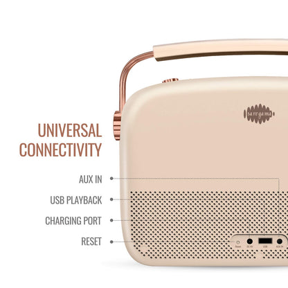(Open Box) Saregama Carvaan 2.0 (Sound by Harman/Kardon) with 5000 Preloaded Hindi Songs and Podcast, FM/BT/AUX (Rose Gold) (3 Months Warranty)