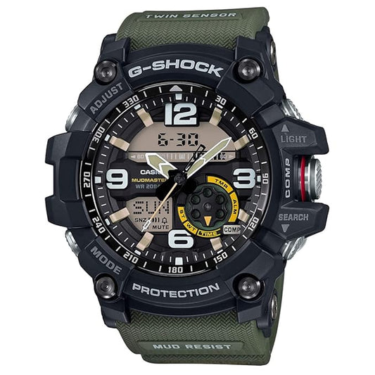 (Open Box) Casio G-Shock GG-1000-1A3DR Analog-Digital, Mud Resistant Shock Resistant G662 (Black and Green) (12 Months Warranty)