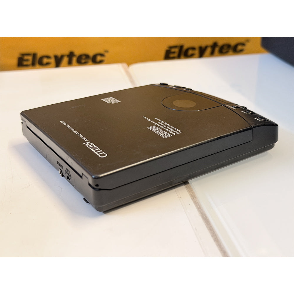 (Pre-Owned, Good) Citizen CBM3300 Portable CD Player (Black) (60 Days Warranty) + 1 Music CD