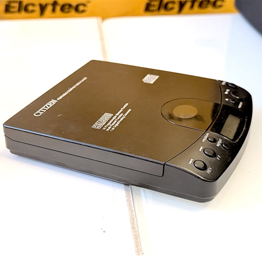 (Pre-Owned, Good) Citizen CBM3300 Portable CD Player (Black) (60 Days Warranty) + 1 Music CD