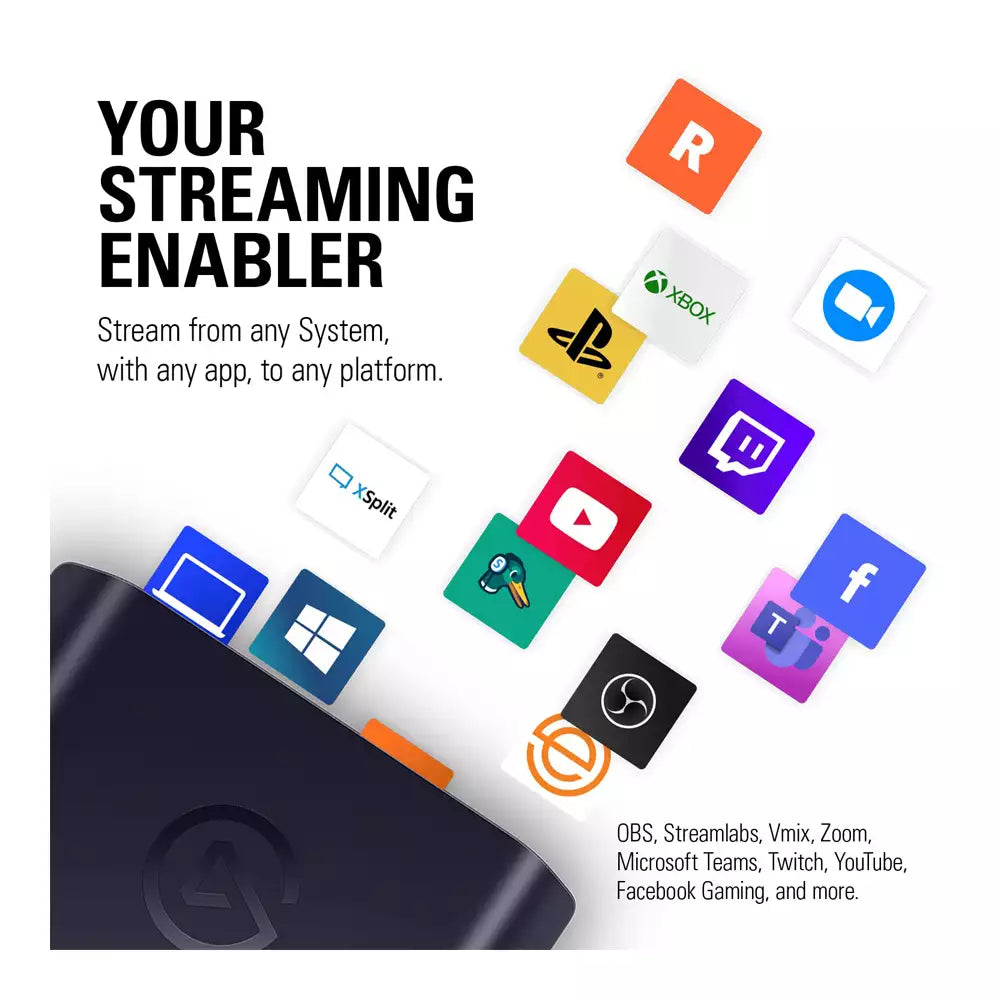 (Open Box) Corsair Elgato HD60 X, Stream and Record in 1080p60 HDR10 OR 4K30, Ultra-Low Latency, PS5, PS4/Pro, Xbox Series X/S, Xbox One X/S, PC, Mac (Black)
