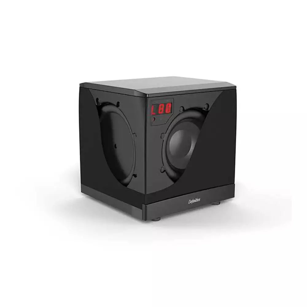 (Pre-Owned, Very Good) Definitive Technology SuperCube® 6000 Ultra-Compact Powered Subwoofer (14-200Hz) 1500W Class HD Amplifier (Black) (120 Days Warranty)