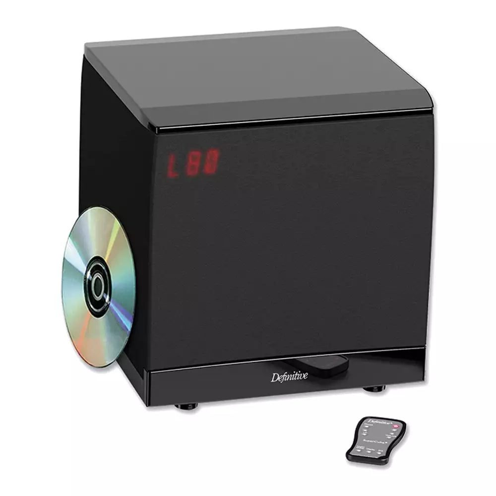 (Pre-Owned, Very Good) Definitive Technology SuperCube® 6000 Ultra-Compact Powered Subwoofer (14-200Hz) 1500W Class HD Amplifier (Black) (120 Days Warranty)