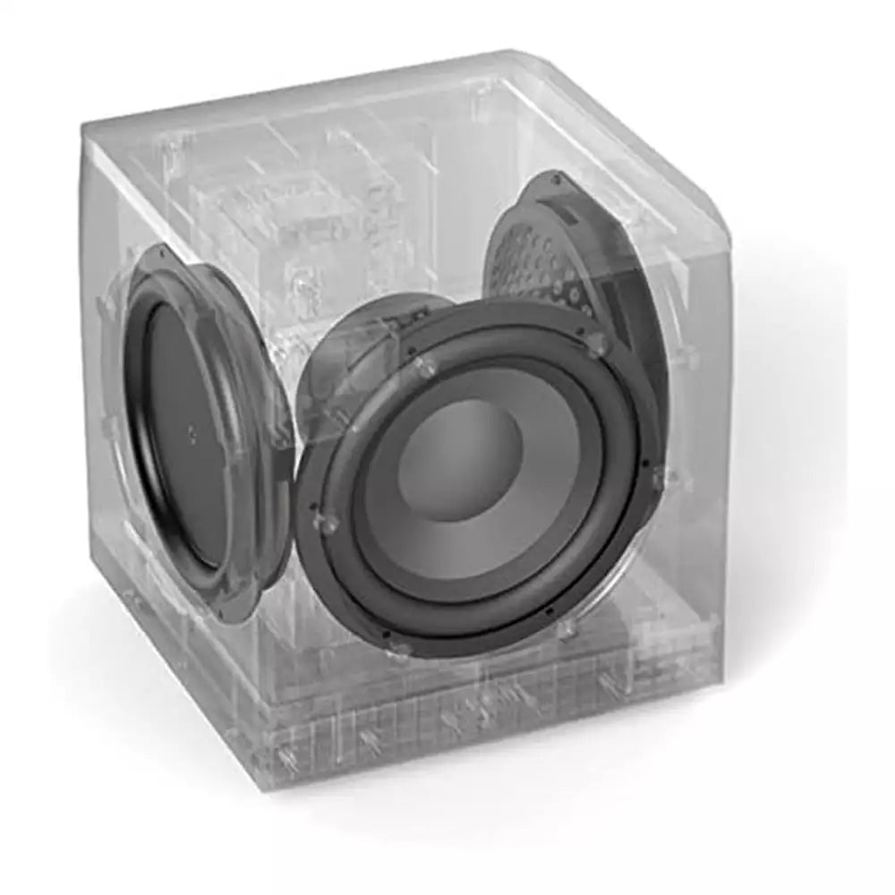 (Pre-Owned, Very Good) Definitive Technology SuperCube® 6000 Ultra-Compact Powered Subwoofer (14-200Hz) 1500W Class HD Amplifier (Black) (120 Days Warranty)