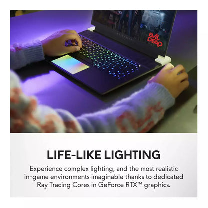 (Pre-Owned, Excellent) Dell Alienware X16 R2 Gaming Laptop With 16GB RTX 4090 Graphics, Intel Core Ultra 9 185H, 240Hz QHD+ Display (32GB RAM, 1TB SSD) (Silver) (120 Days Warranty)