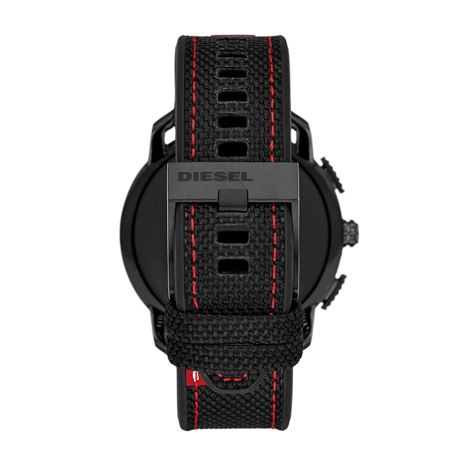 (Pre-Owned, Very Good) Diesel Axial Smartwatch With Google Wear OS Over Sized Dial Men's Watch (Black) (90 Days Warranty) (With New Silicone Strap)