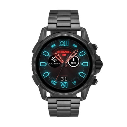 (Pre-Owned, Very Good) Diesel Guard 2.5 Smartwatch With Google Wear OS Over Sized Dial Men's Watch (Stainless Steel Bracelet) (Gray) (90 Days Warranty)