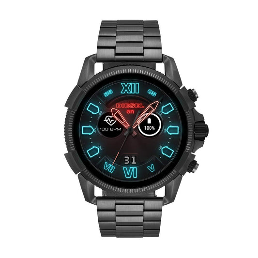 (Pre-Owned, Very Good) Diesel Guard 2.5 Smartwatch With Google Wear OS Over Sized Dial Men's Watch (Stainless Steel Bracelet) (Gray) (90 Days Warranty)