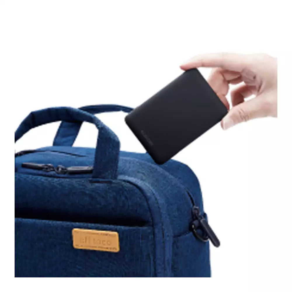 (Pre-Owned, Good) Elecom EC-C04BK Power bank, Lightweight, Small, Thin, 5,000 mAh, 12 W (2.4A) 2 Devices Simultaneous Charging, Rapid Charging, (Type-C + USB-A) (Black) (60 Days Warranty)