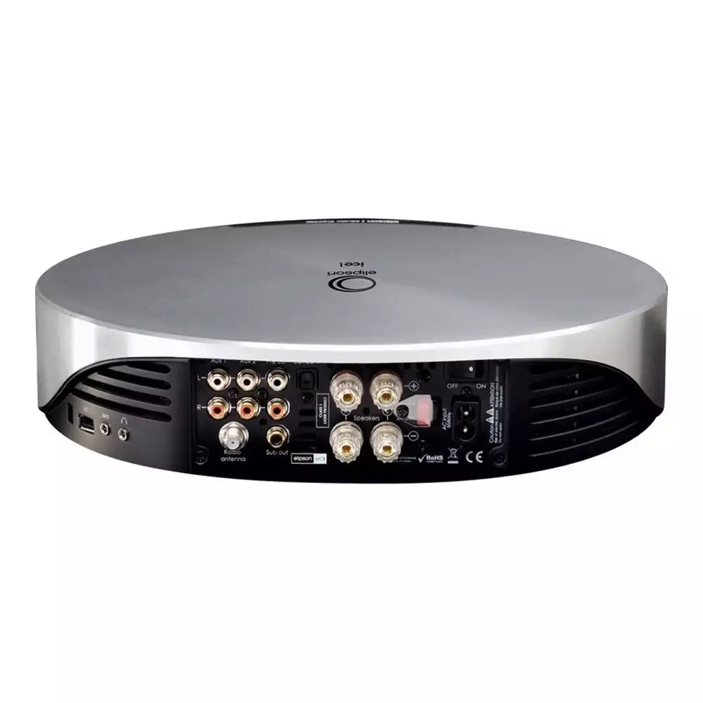 (Pre-Owned) Elipson MC1 Stereo Amplifier With CD Player (2x120W @ 4 ohms) With Musesonic Bluetooth Adapter (Metallic Silver)