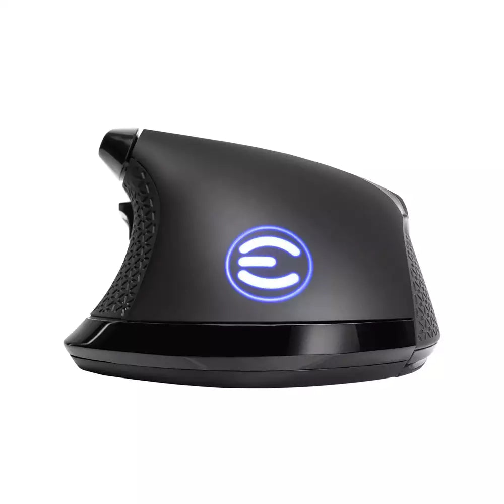 (Open Box, Without USB Dongle) EVGA X20 Bluetooth Wireless Gaming Mouse, Wireless, Black, Customizable, 16,000 DPI, 5 Profiles, 10 Buttons, 3 Sensors (Black) (60 Days Warranty)