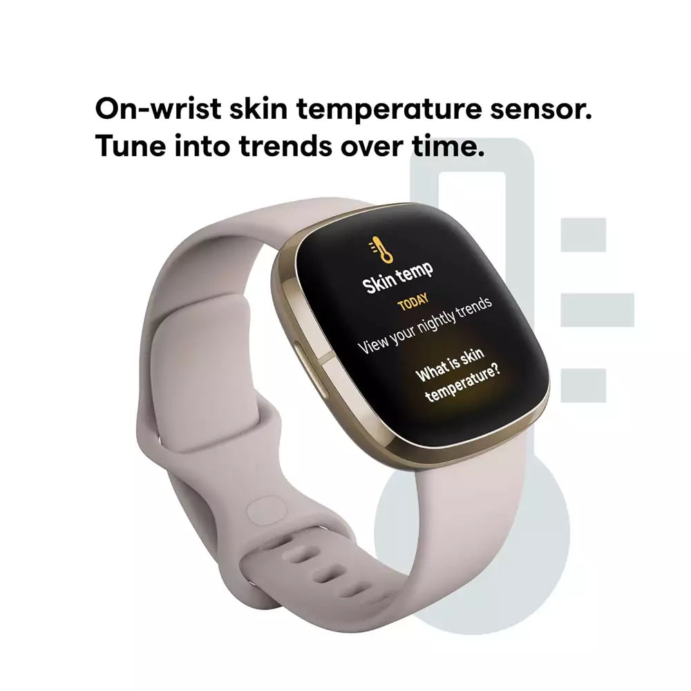 (Open Box) Fitbit Sense (1st Generation) Advanced Smartwatch For Health Tracking (Gold) (60 Days Warranty)