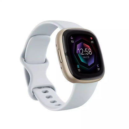 (Open Box) Fitbit Sense 2 Smartwatch Watch For Health and Fitness (With GPS) (Lunar White/Platinum Aluminium, Blue Mist/Soft Gold Aluminium) (90 Days Warranty)