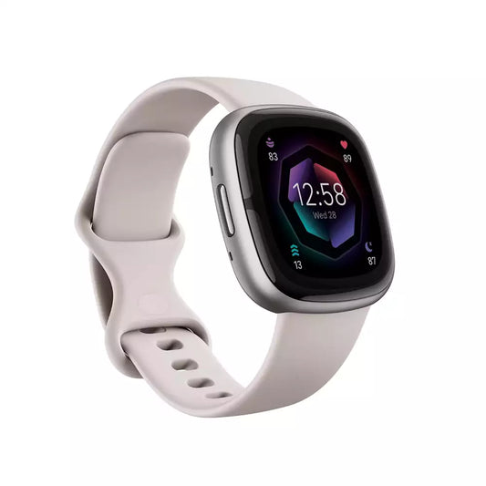 (Open Box) Fitbit Sense 2 Smartwatch Watch For Health and Fitness (With GPS) (Lunar White/Platinum Aluminium, Blue Mist/Soft Gold Aluminium) (90 Days Warranty)